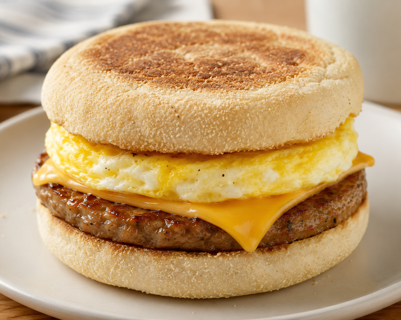 English Muffin Breakfast Sandwich