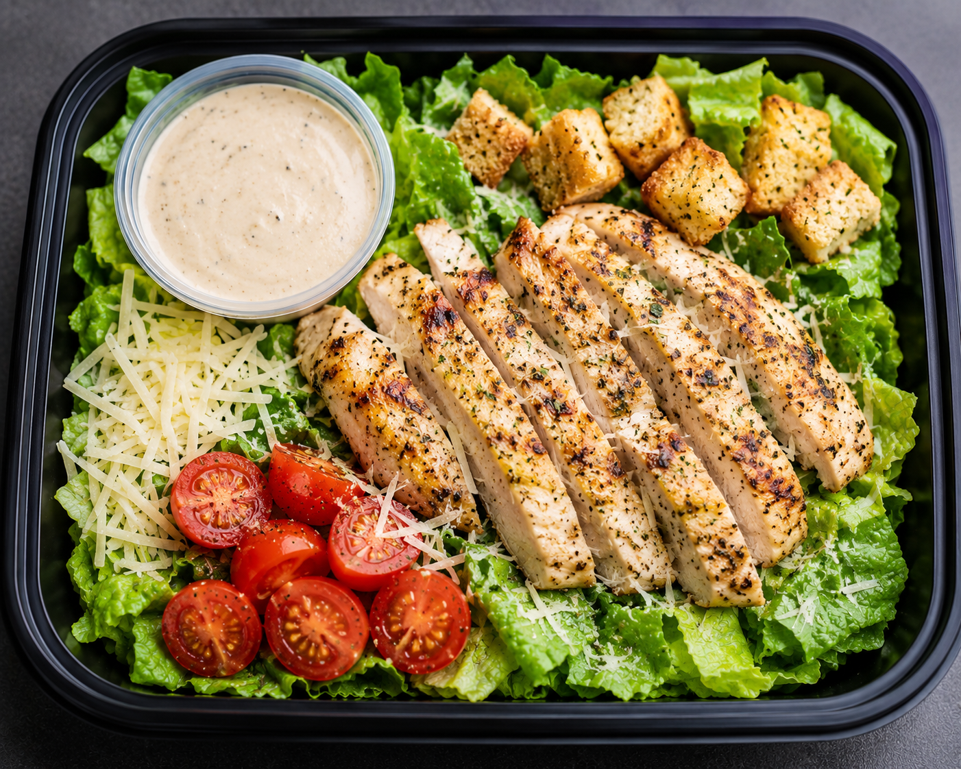 Garlic Parmesan Grilled Chicken Salad
